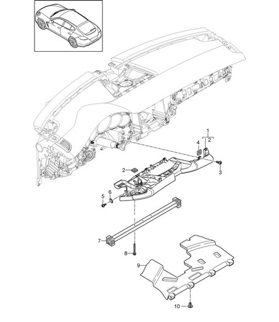 Diagram 809-010 Porsche 914 (1970-1976) Body
