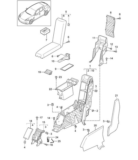 Diagram 809-040 Porsche 911 & 912 (1965-1989) Body