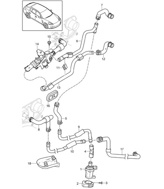 Diagram 813-005 Porsche 912E 4CYL 1976 
