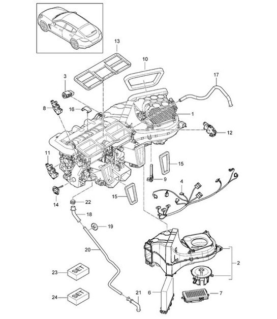 Diagram 813-010 Porsche Panamera 971 MK2 (2021-2023) 