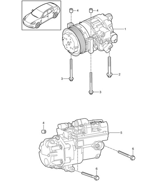 Diagram 813-015 Porsche 997 MK1 Carrera 2 3.6L 2005-08 Carrocería