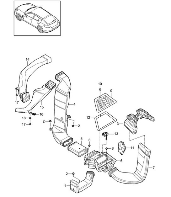 Diagram 813-030 Porsche 9J1.1 Taycan 2020-24 