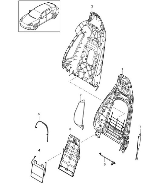 Diagram 817-014 Porsche 911 & 912 (1965-1989) Body