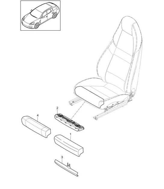 Diagram 817-024 Porsche Boxster 986/987/981 (1997-2016) Body