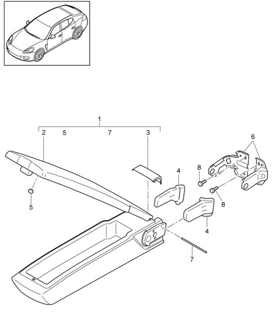 Diagram 817-060 Porsche 914 (1970-1976) Body