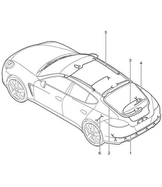 Diagram 902-020 Porsche Cayman 987C / 981C (2005-2016) Electrical equipment
