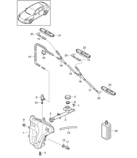 Diagram 904-010 Porsche 991 (911) MK2 2016-2019 Équipement électrique