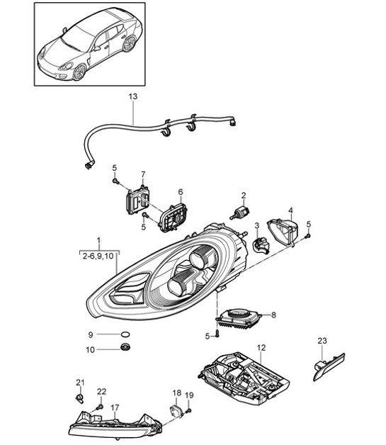 Diagram 905-003 Porsche Macan (95B) MK2 2019-2021 