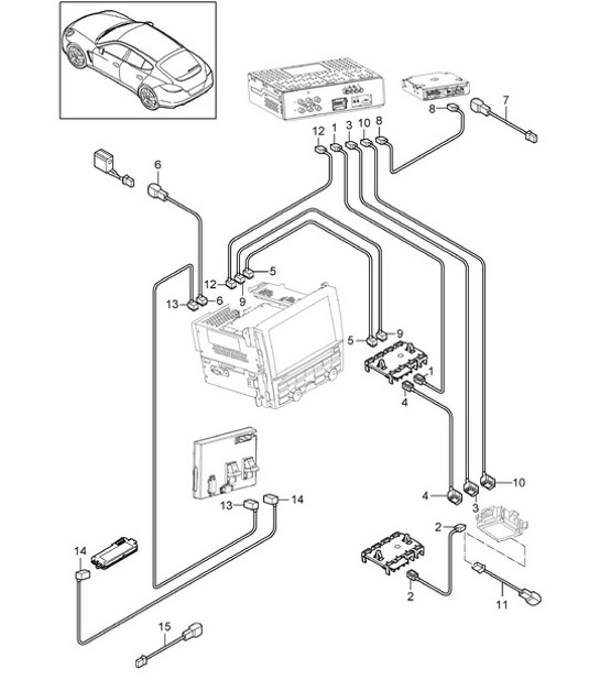 Diagram 911-003 Porsche 9J1.1 Taycan 2020-24 