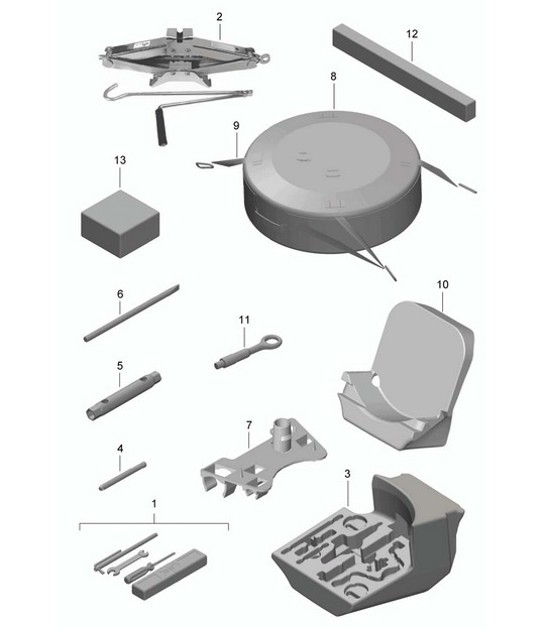 Diagram 001-000 Porsche 992.1 Carrera 2 Cabriolet 3.0L 2019-24 Accessories & others 