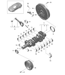 Crankshaft 981 Boxster / Boxster S 2012-16
