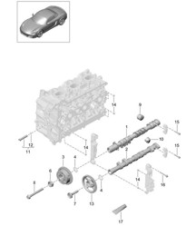 Camshaft  / Hydraulic tappet / Camshaft adjuster unit 981 Boxster / Boxster S 2012-16