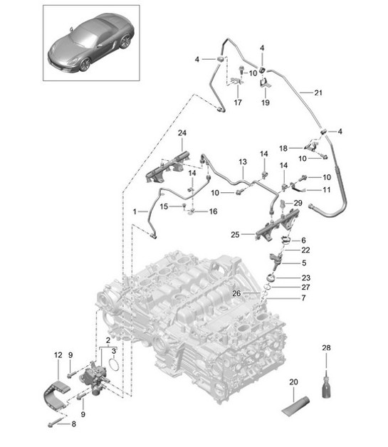 Diagram 107-005 Porsche 944 2.5L 8V 1982-87 