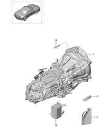 Handgeschakelde versnellingsbak / Vervangingstransmissie (Model: G8100,G8120) 981 Boxster / Boxster S 2012-16
