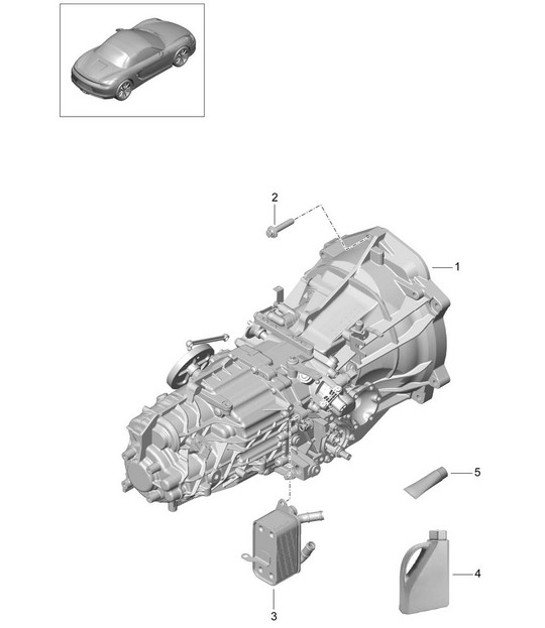 Diagram 302-000 Porsche 911 & 912 (1965-1989) Transmission
