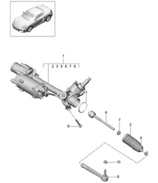 Steering gear / Steering parts 981 Boxster / Boxster S 2012-16