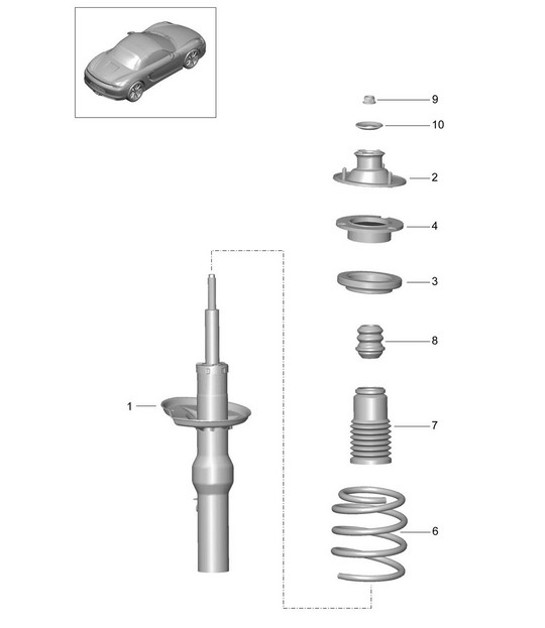 Diagram 502-000 Porsche 971.2 Panamera 4 E-Hybrid 2.9L V6 2021-23 