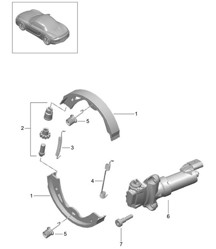 Parking brake 981 Boxster / Boxster S 2012-16