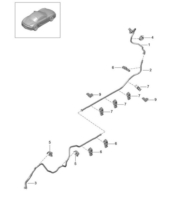 Diagram 604-015 Porsche 944 2.5L 8V 1982-87 