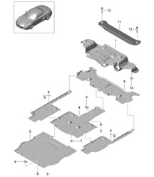 Trim / Underbody 981 Boxster / Boxster S 2012-16