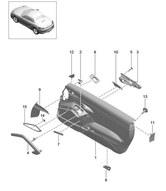 Diagram 808-040 Porsche 911 & 912 (1965-1989) Body