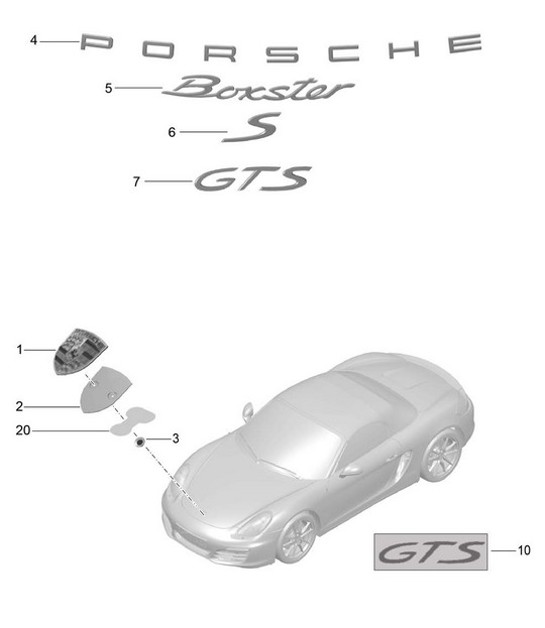 Diagram 810-000 Porsche 911 & 912 (1965-1989) Body