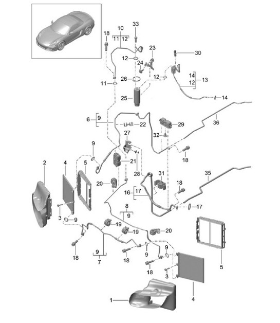 Diagram 813-020 Porsche 911 & 912 (1965-1989) Carrocería