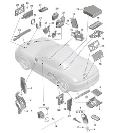 Control units 981 Boxster / Boxster S 2012-16