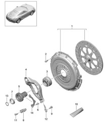 Kupplung (Modell: G8100,G8120) 981C Cayman / Cayman S 2014-16