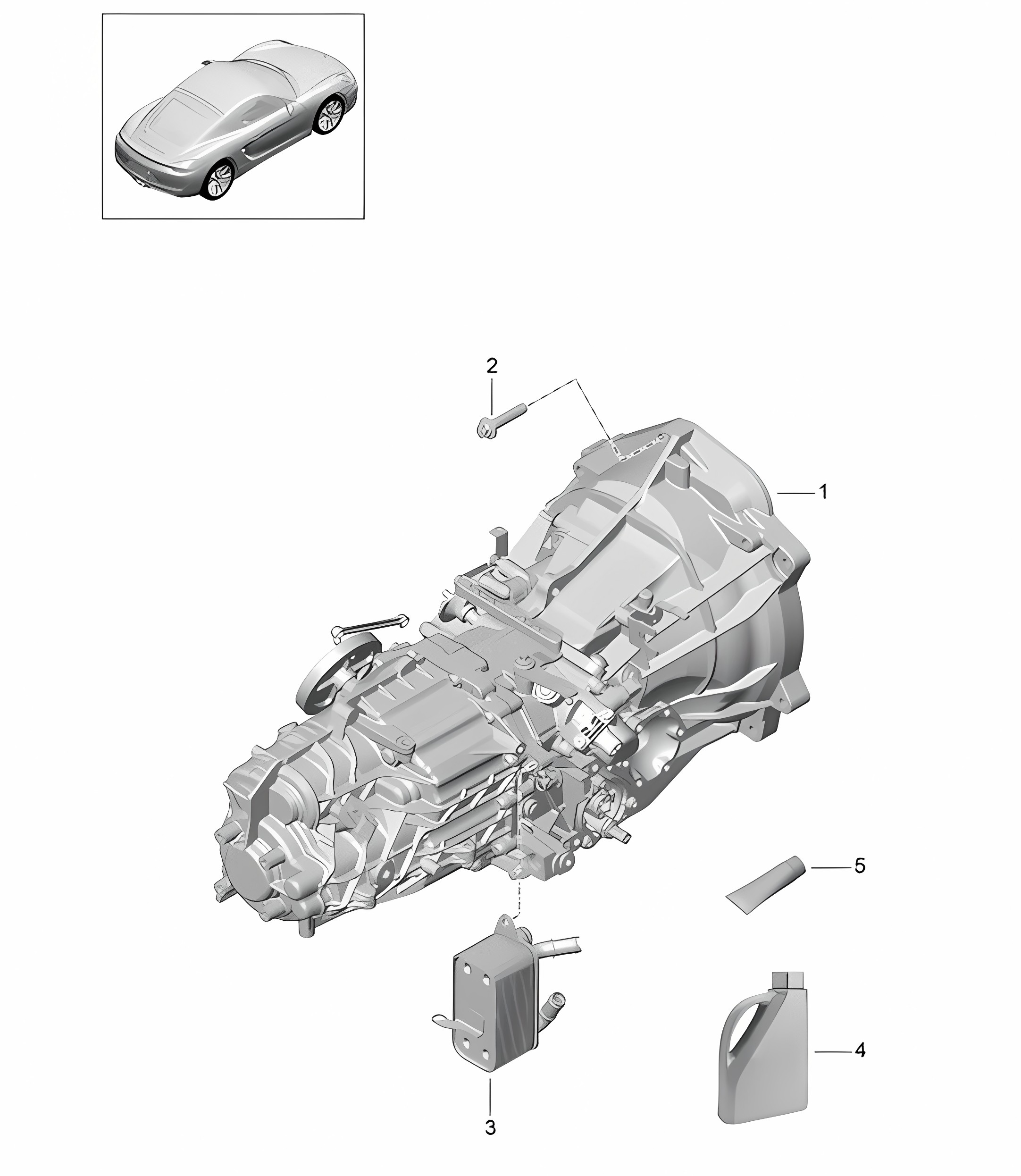 Manual gearbox / Replacement transmission 81C Cayman / Cayman S 2014-16