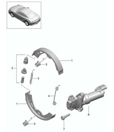 Freno de estacionamiento 981C Cayman / Cayman 2014-16