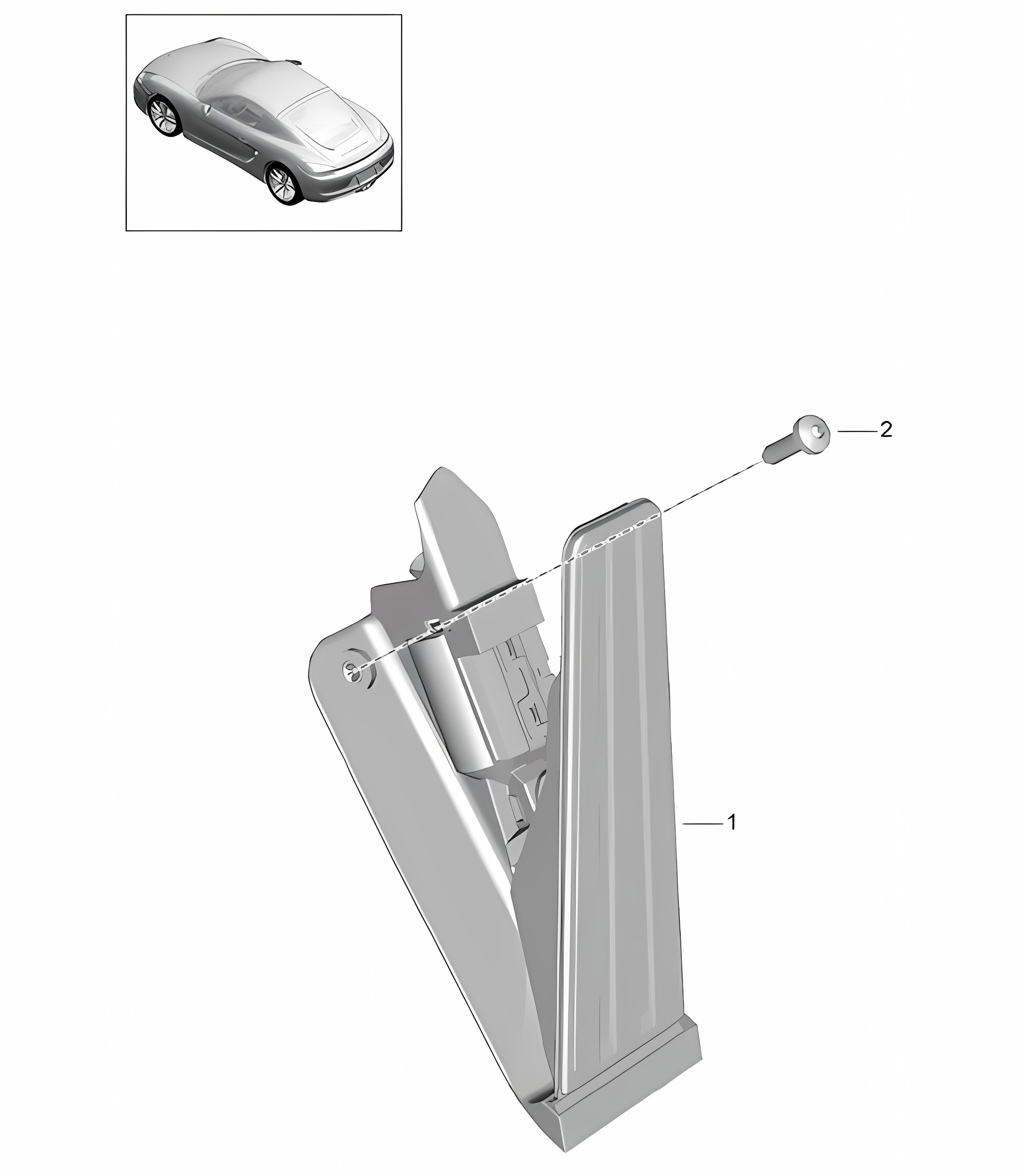 Pedals throttle control 981C Cayman / Cayman S 2014-16