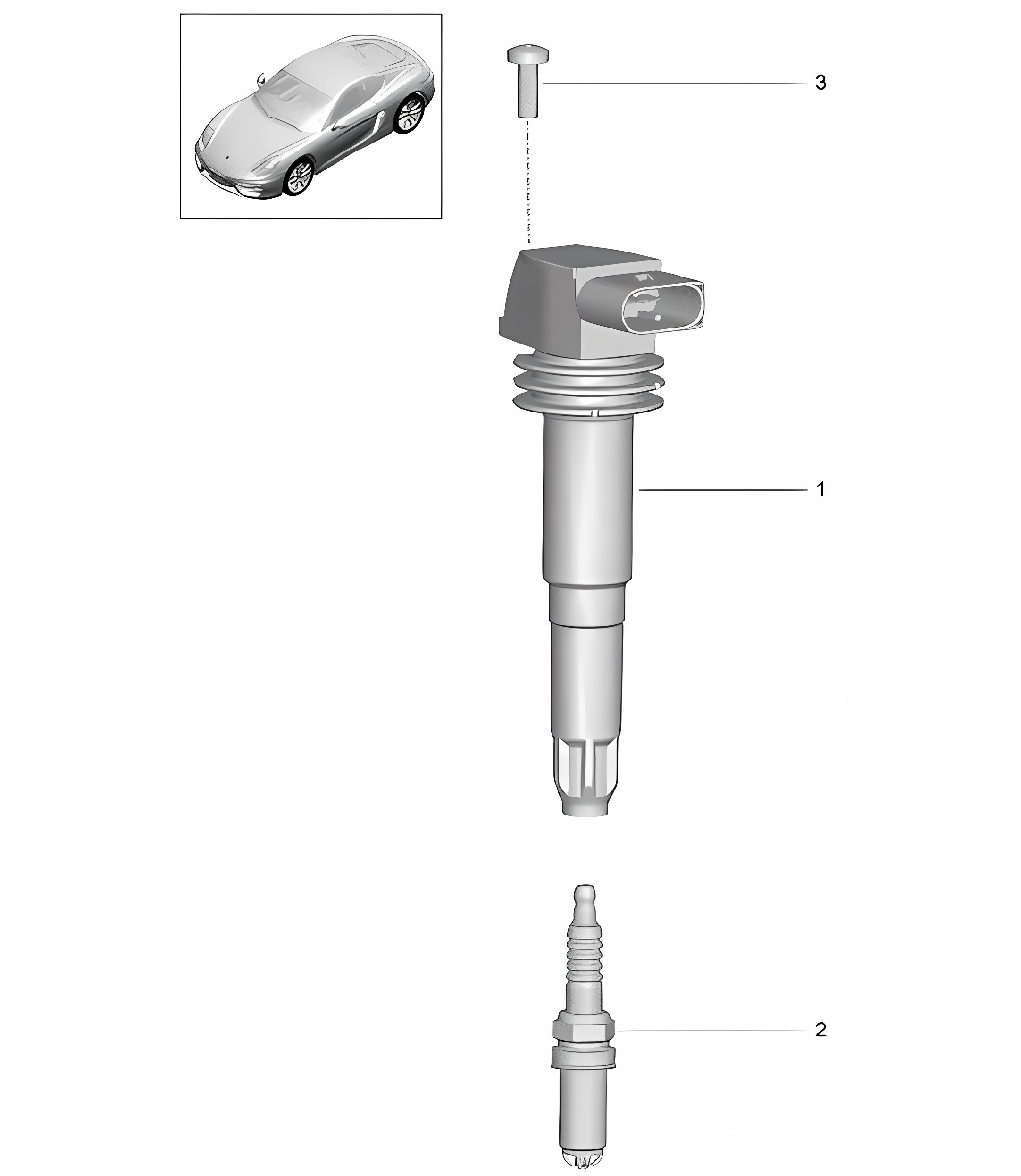 Ignition system 981C Cayman  / Cayman S 2014-16