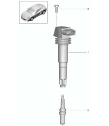 Ignition system 981C Cayman  / Cayman S 2014-16