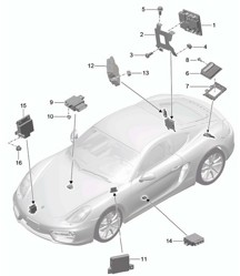 Steuergeräte 981C Cayman / Cayman S 2014-16