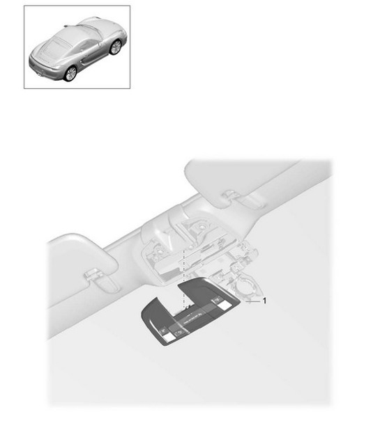 Console/tetto 981C Cayman/Cayman S 2014-16