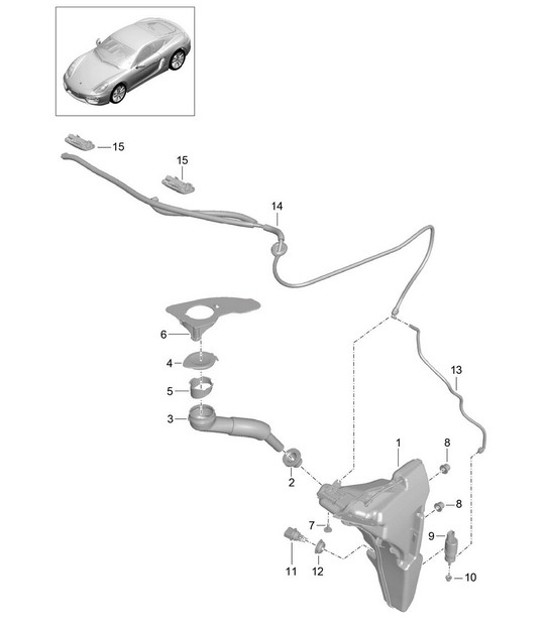 Diagram 904-010 Porsche 911 1974-1977 2.7L / 1976-77 3.0 Carrera Electrical equipment