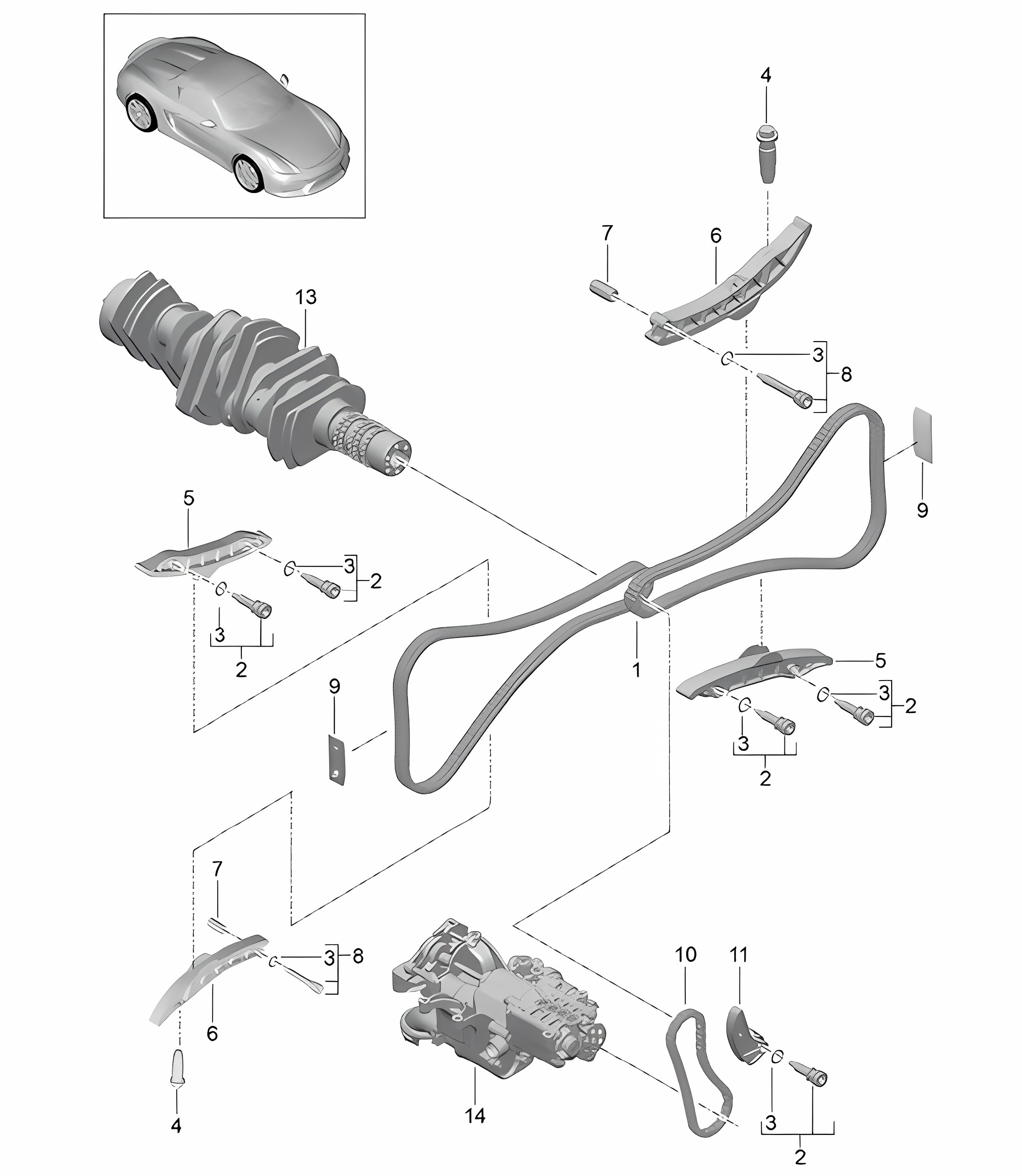Valve control 981.SP Boxster Spyder 2016