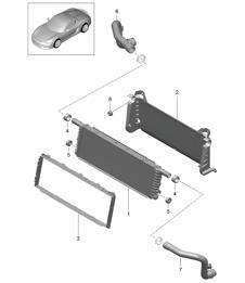Radiateur Central 981.SP Boxster Spyder 2016
