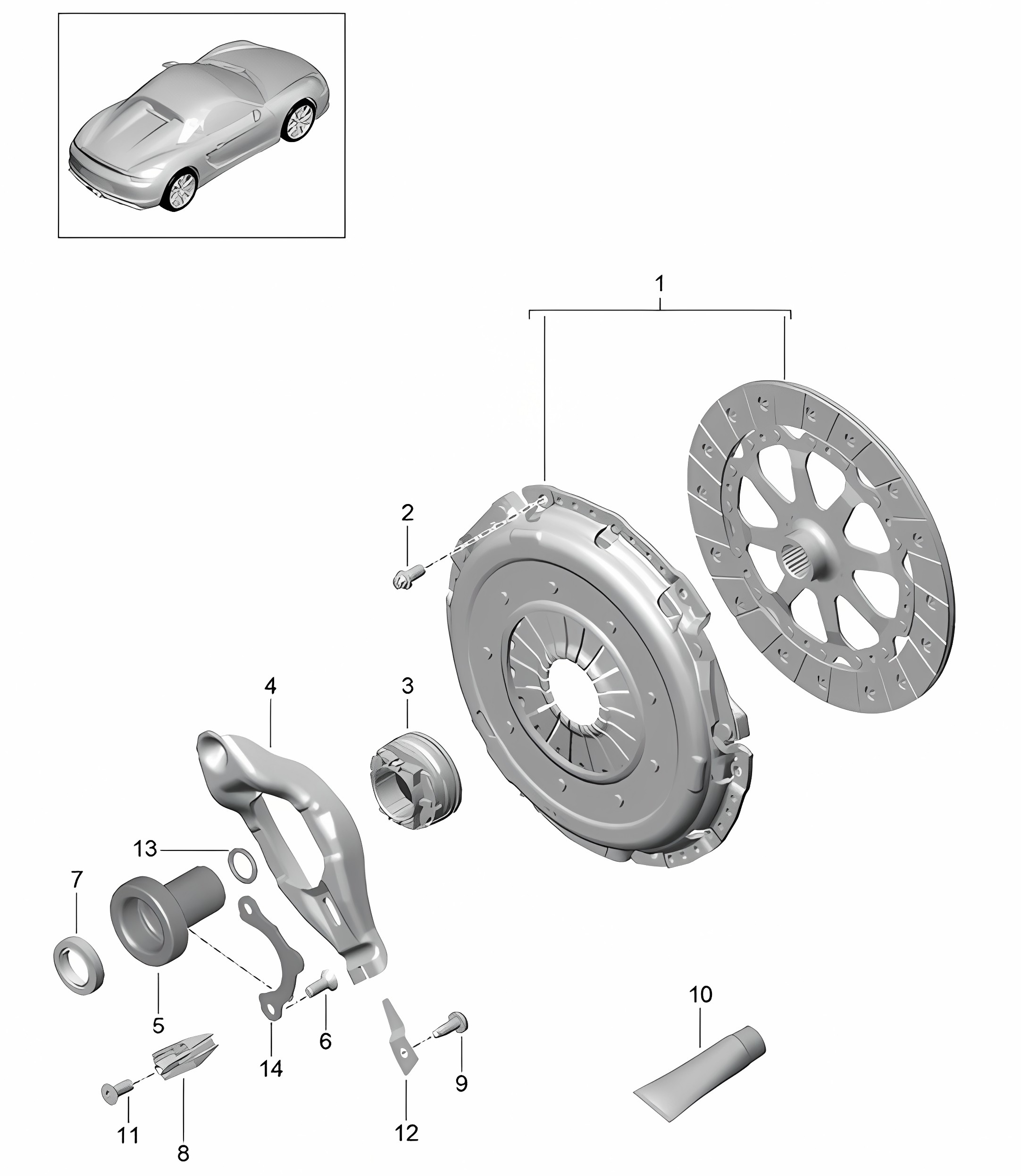 Coupling (Model: G8120) 981.SP Boxster Spyder 2016