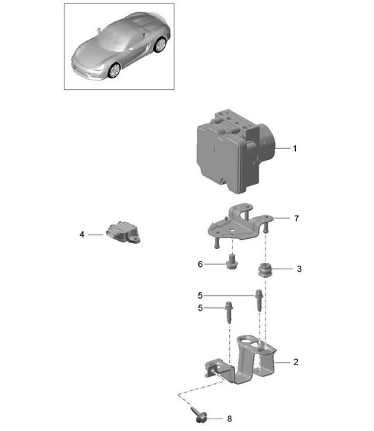Diagram 605-000 Porsche 944 2.5L 8V 1982-87 