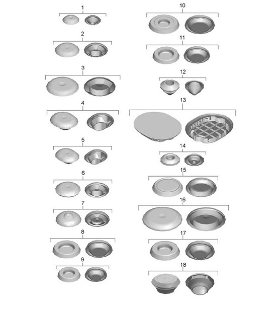 Diagram 801-002 Porsche 955 Cayenne 3.2L V6 2003-06 Body