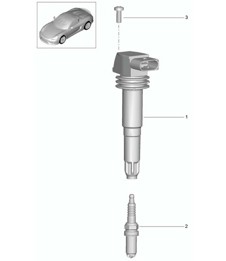 Ignition system 981.SP Boxster Spyder 2016