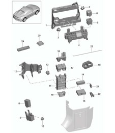 Central electrics / Dashboard 981.SP Boxster Spyder 2016