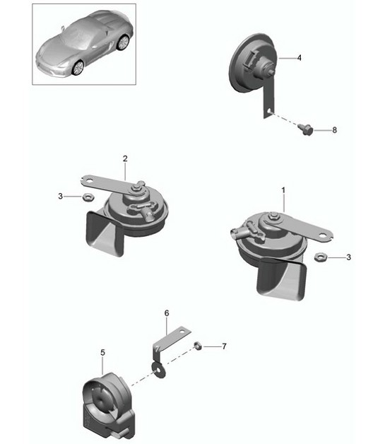 Diagram 903-000 Porsche 993 (911) C4S 1994-97 Electrical equipment