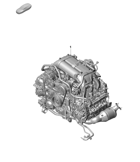Diagram 101-002 Porsche 356 (1950-1965) Engine