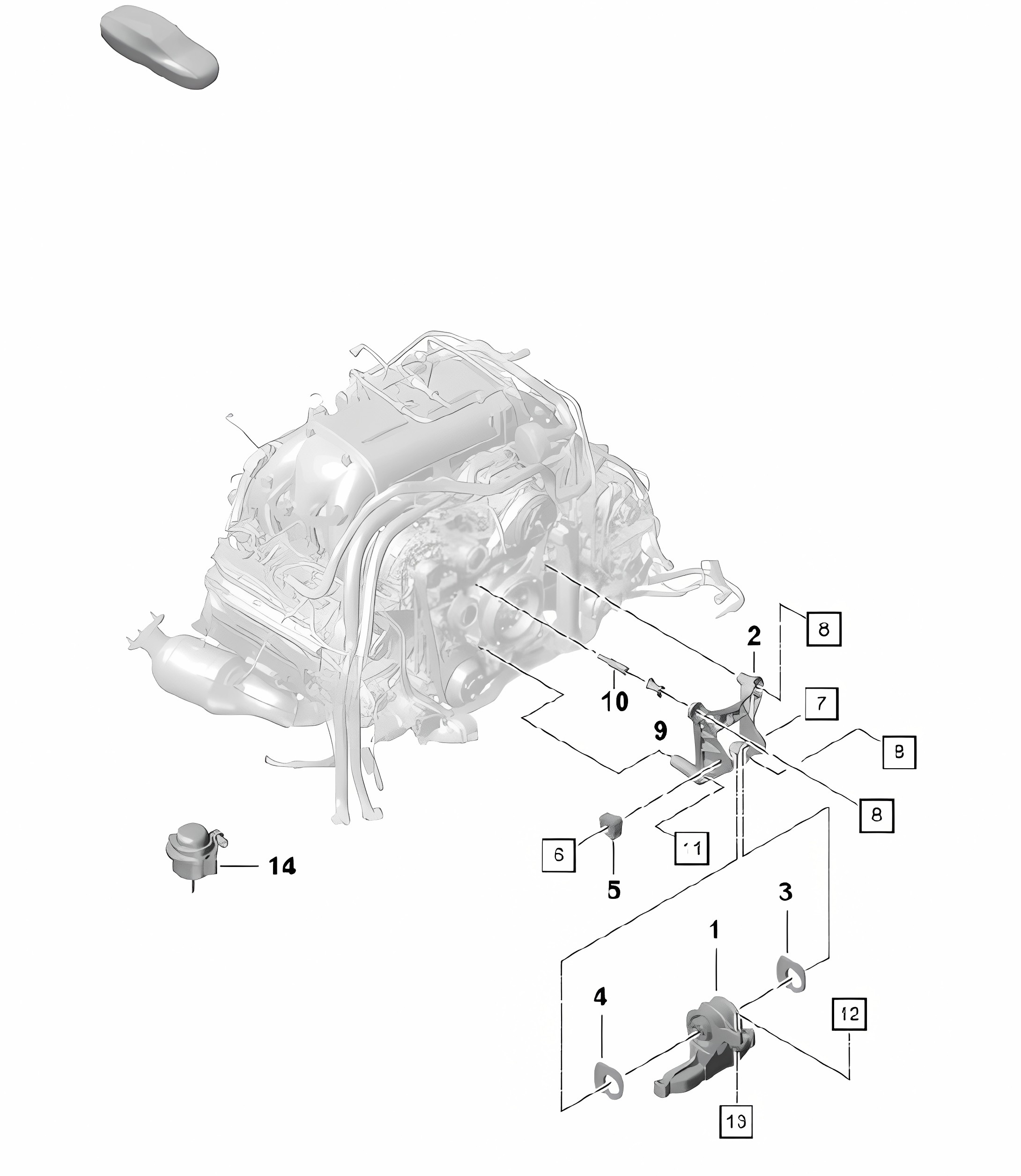 Engine suspension 718 (982) Boxster GTS 4.0L 2017>>