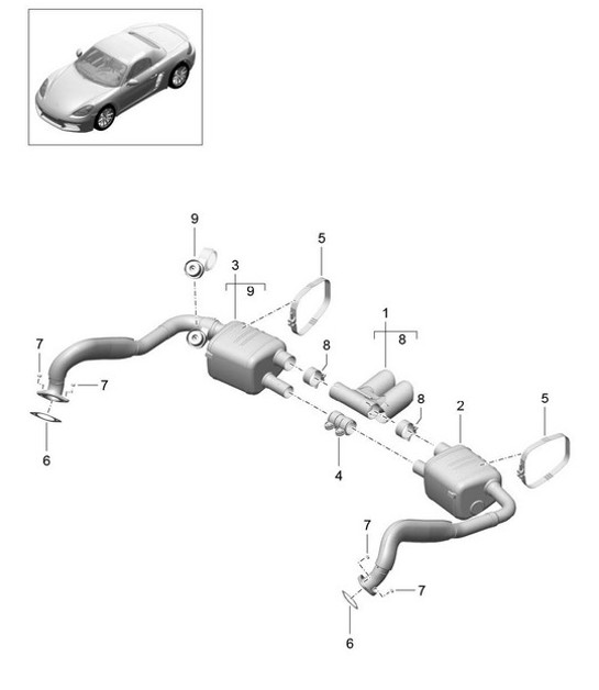 Diagram 202-010 Porsche 918 Spyder 2014-2015 