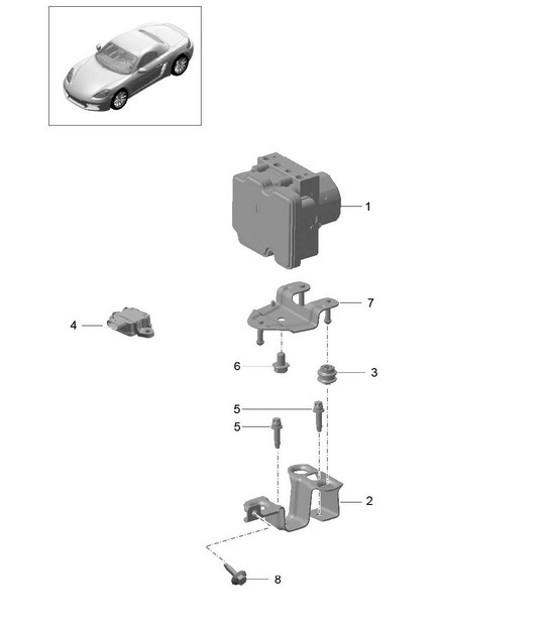 Diagram 605-000 Porsche 911 & 912 (1965-1989) Wheels, Brakes