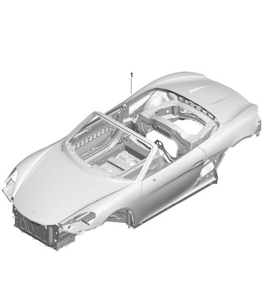 Diagram 801-000 Porsche 968 CS 3.0L 1993-95 Body